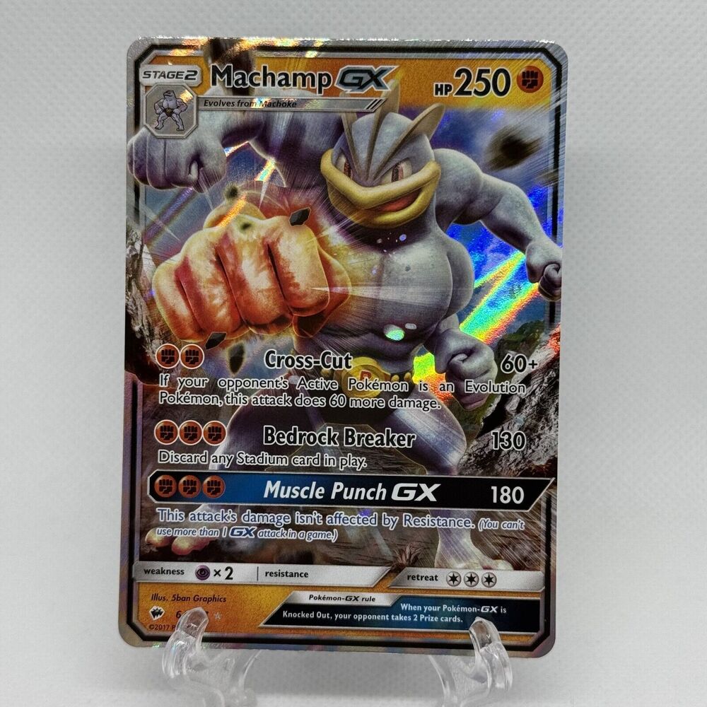 Machamp GX - 64/147 - Pokemon 2017 Burning Shadows Sun & Moon Ultra Rare Card